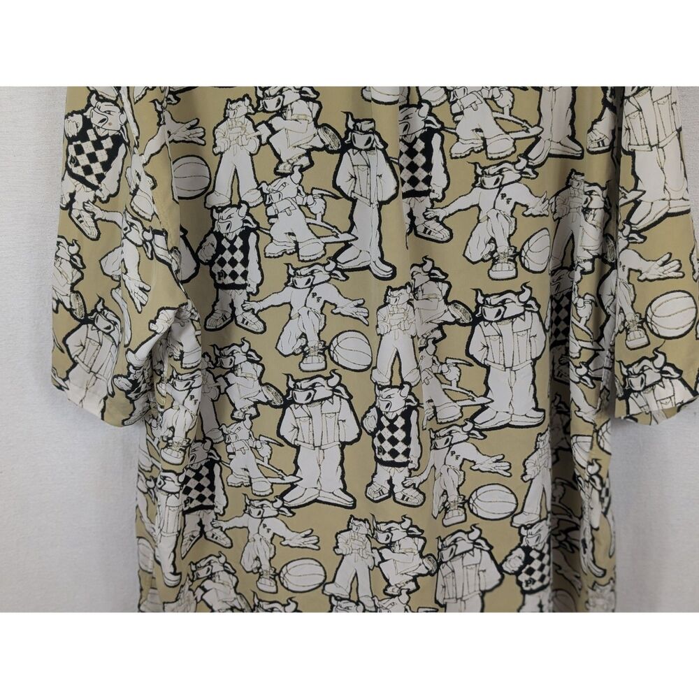 Vintage Phat Farm All Over Bull Print Short Sleeve Shirt Men's Size XXL/2XL - Picture 12 of 14